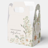 ベビー開花アイボリーフローラベビーシャワー フェイバーボックス (オープン)