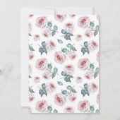 ベビー開花エレガントフローラベビーシャワー 招待状 (裏面)