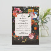 ベビー開花エレガントフローラベビーシャワー 招待状 (スタンド正面)