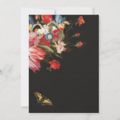 ベビー開花エレガントフローラベビーシャワー 招待状 (裏面)