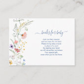 ベビー開花カード用ベビー図書 エンクロージャーカード (正面)