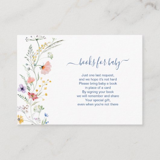 ベビー開花カード用ベビー図書 エンクロージャーカード (正面)