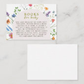 ベビー開花カード用ベビー図書 エンクロージャーカード (正面/裏面)