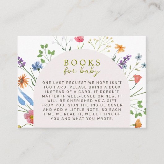 ベビー開花カード用ベビー図書 エンクロージャーカード (正面)