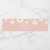 ベビー開花ガールベイビーシャワー水瓶ラベル ペットボトルラベル (シングルラベル)