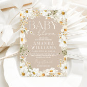 ベビー開花デイジーベビーシャワー 招待状