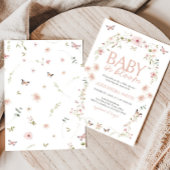 ベビー開花バタフライベビーシャワー 招待状