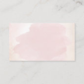 ベビー開花ピンクガールベビーシャワーブックベビー エンクロージャーカード (裏面)