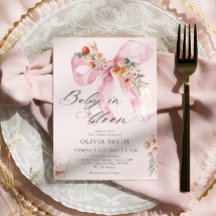 ベビー開花ピンクボウフローラベビーシャワー