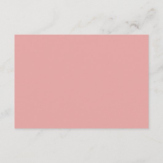 ベビー開花ピンクボウベビーシャワーブックベビー エンクロージャーカード (裏面)