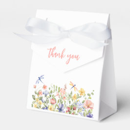 ベビー開花ピンクワイルドフラワーベビーシャワー フェイバーボックス