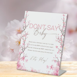 ベビー開花フローラさくらんぼブロッサムゲームサイン 台座サイン