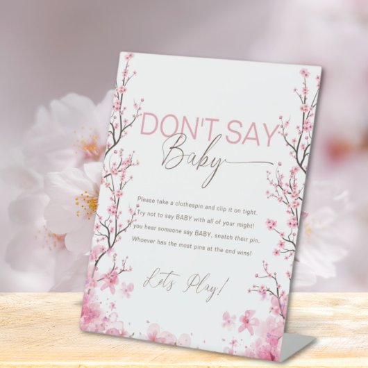 ベビー開花フローラさくらんぼブロッサムゲームサイン 台座サイン