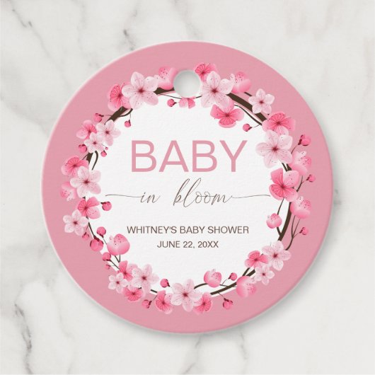 ベビー開花フローラさくらんぼブロッサム フェイバータグ (正面)