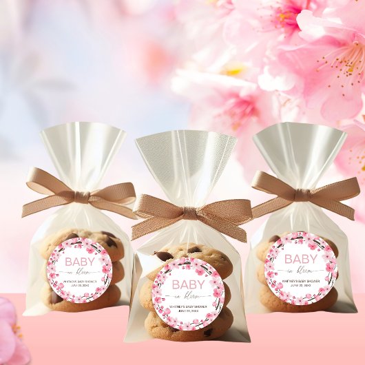 ベビー開花フローラさくらんぼブロッサム ラウンドシール