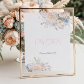 ベビー開花フローラピンク赤ちゃんシャワーの好意 ポスター