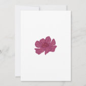 ベビー開花フローラベビーシャワーありがとう 招待状 (裏面)