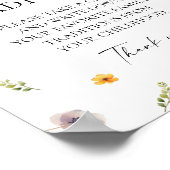 ベビー開花フローラベビーシャワー家族の伝統 ポスター (角)