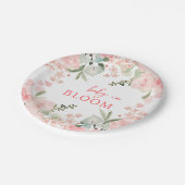 ベビー開花フローラベビーシャワー ペーパープレート (アングル)