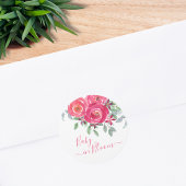 ベビー開花フローラベビーシャワー ラウンドシール