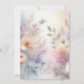 ベビー開花フローラベビーシャワー 招待状 (裏面)