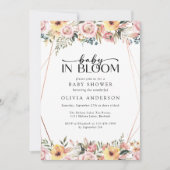 ベビー開花フローラベビーシャワー 招待状 (正面)