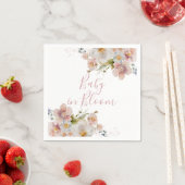 ベビー開花フローラベビースシャワー スタンダードカクテルナプキン (インサイチュ)