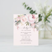 ベビー開花フローラ予算ベビーシャワー招待状 (スタンド正面)