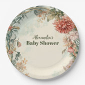 ベビー開花フローラ山花 ペーパープレート (正面)