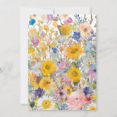 ベビー開花フローラ野草男女兼用 招待状 (裏面)