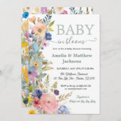 ベビー開花フローラ野草男女兼用 招待状 (正面/裏面)