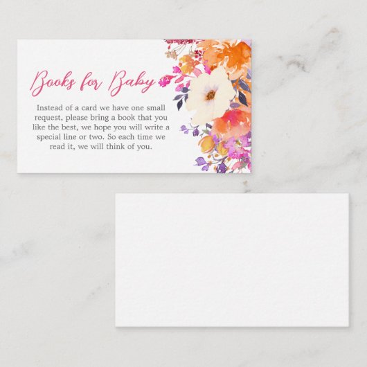 ベビー開花ブライトフローラブックスベビー エンクロージャーカード (正面/裏面)