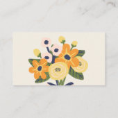 ベビー開花ベビーシャワーおむつラッフルカード 名刺 (裏面)