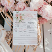 ベビー開花ベビーシャワーアドバイスと予測 アドバイスカード