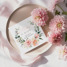 ベビー開花ベビーシャワーナプキンとデコレーション