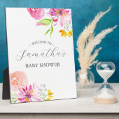 ベビー開花ベビーシャワーフローラデコール フォトプラーク (側面)