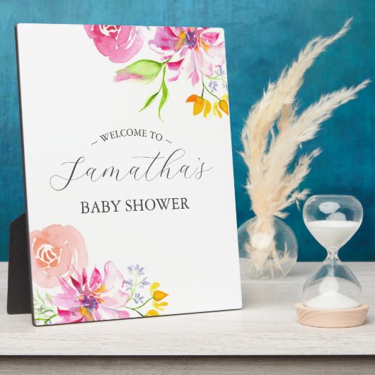 ベビー開花ベビーシャワーフローラデコール フォトプラーク (側面)