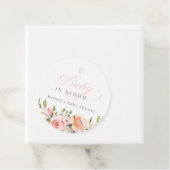 ベビー開花ベビーシャワーメッセージカード フェイバータグ (インサイチュ)