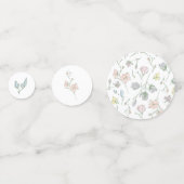 ベビー開花ベビーシャワー男女兼用 コンフェッティ (裏面)