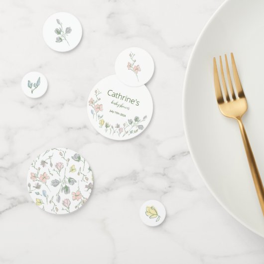 ベビー開花ベビーシャワー男女兼用 コンフェッティ (グループ)