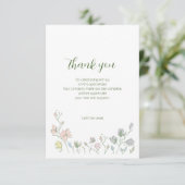 ベビー開花ベビーシャワー男女兼用 サンキューカード (スタンド正面)