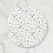 ベビー開花ベビーシャワー男女兼用 フェイバータグ (裏面)