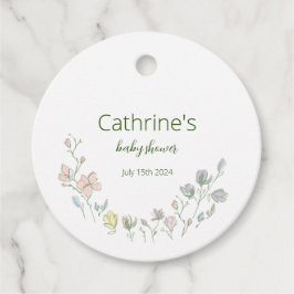 ベビー開花ベビーシャワー男女兼用 フェイバータグ