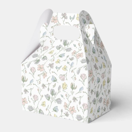 ベビー開花ベビーシャワー男女兼用 フェイバーボックス (裏面サイド)