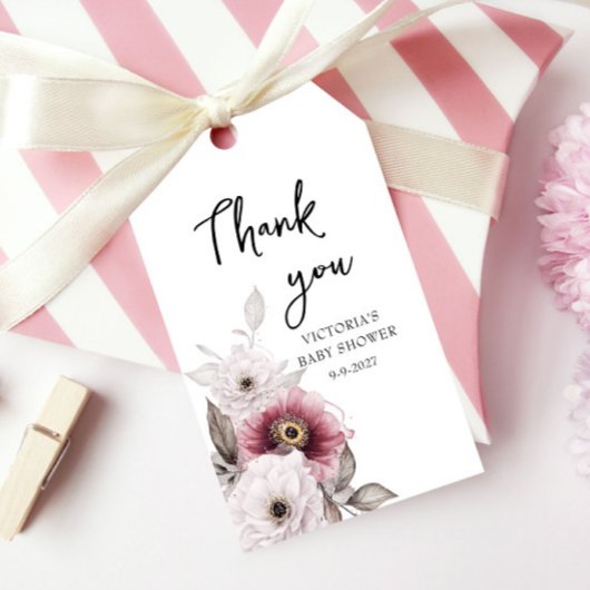 ベビー開花ベビーシャワー ギフトタグ