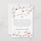 ベビー開花ベビーシャワー サンキューカード (正面)