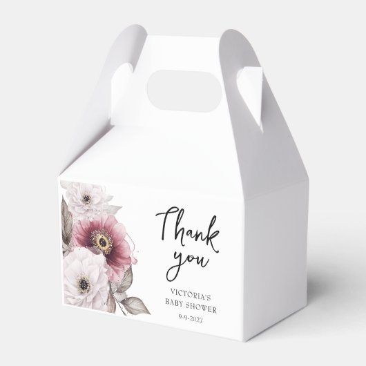 ベビー開花ベビーシャワー フェイバーボックス (正面サイド)