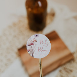 ベビー開花ベビーシャワー ラウンドシール