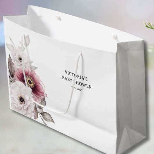 ベビー開花ベビーシャワー ラージペーパーバッグ