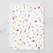 ベビー開花ベビーシャワー 招待状 (裏面)